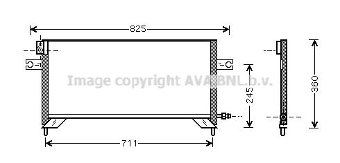 AVA QUALITY COOLING Kondensators, Gaisa kond. sistēma DN5204